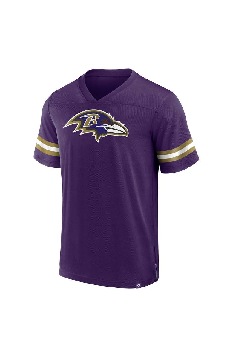 FANATICS Men's Fanatics Branded  Purple Baltimore Ravens Jersey Tackle V-Neck T-Shirt, Alternate, color, 