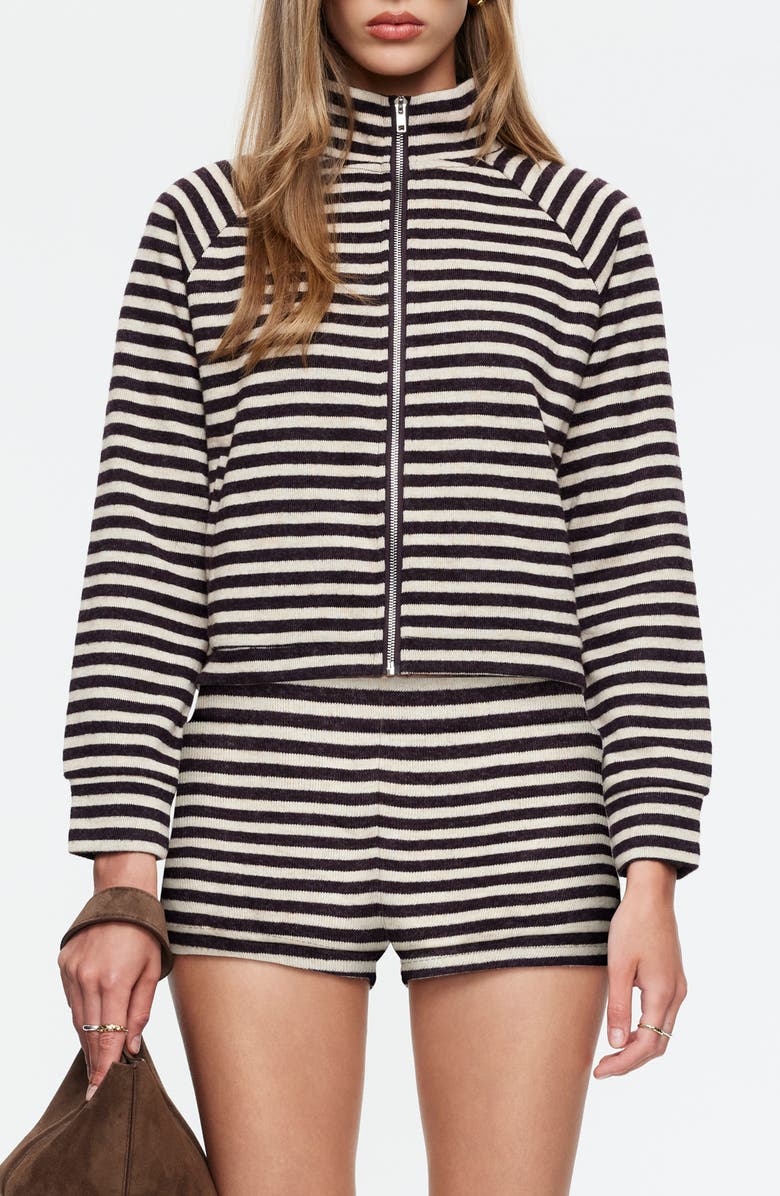 LIONESS Bloom Knit Jacket, Main, color, Beige Chocolate