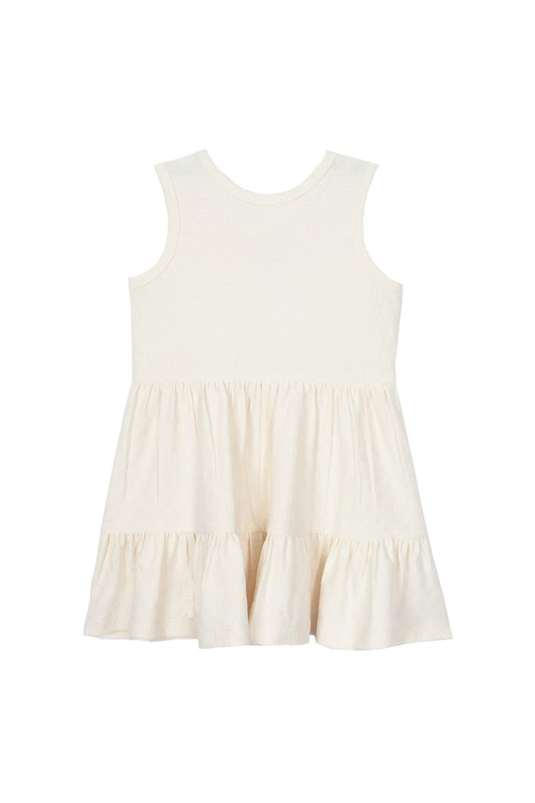 Ivory Tiered Dress, Alternate, color, Creme