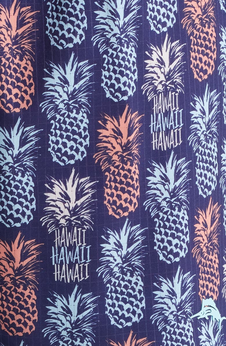 Tommy Bahama Naples Piña Aloha 6-Inch Performance Swim Trunks, Alternate, color, Island Navy