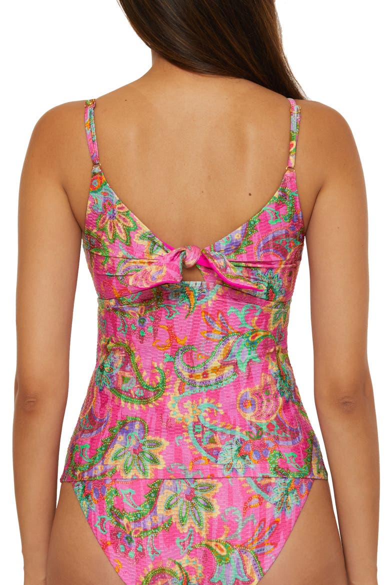 Polynesia Tankini Top, Alternate, color, PINK MULTI