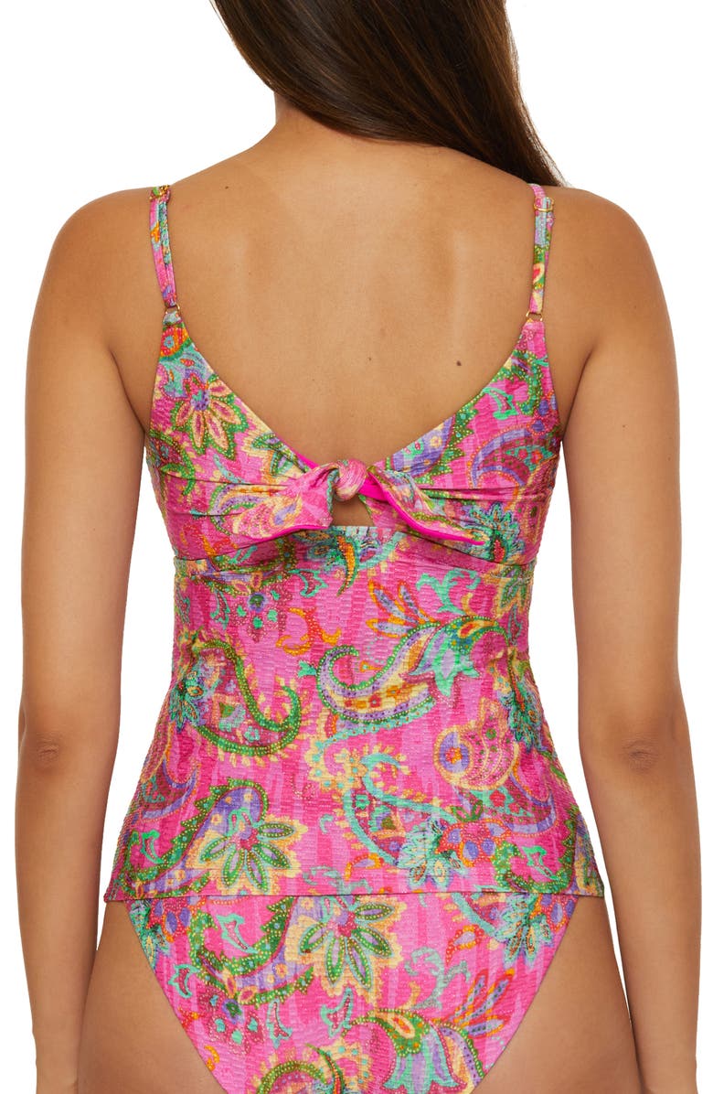 Becca Polynesia Tankini Top, Alternate, color, Pink Multi