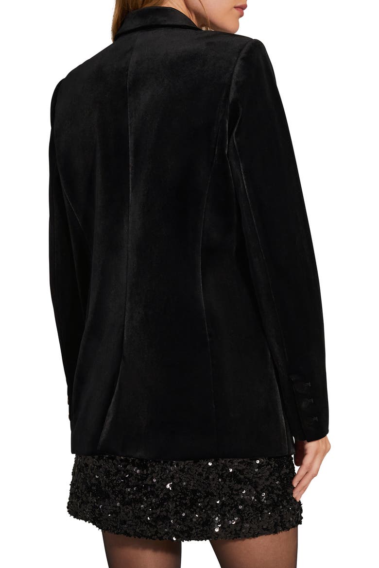 The Velvet Blazer, Alternate, color, BLACK