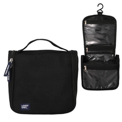 Small Hanging Toiletry Bag for Travel, Canvas Hanging Dopp Kit Hygiene Bag