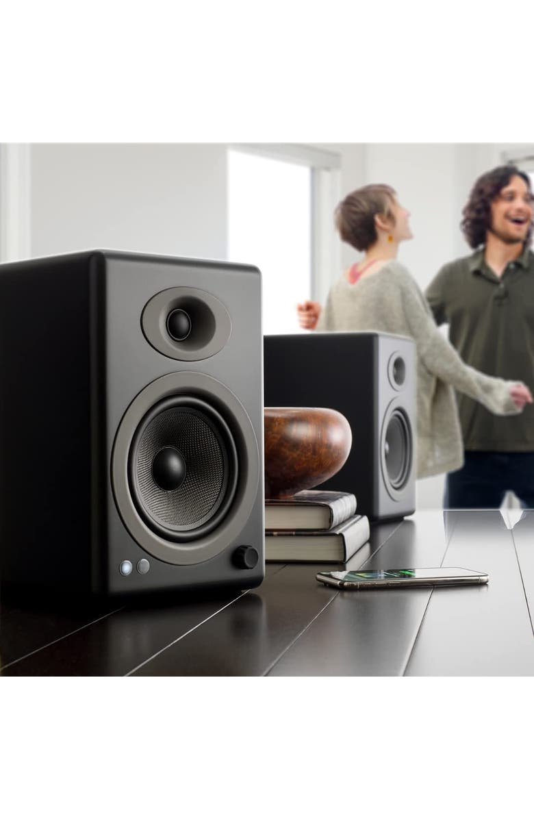 Audioengine A5+ Home Music System w/ Bluetooth aptX-HD, Alternate, color, Black