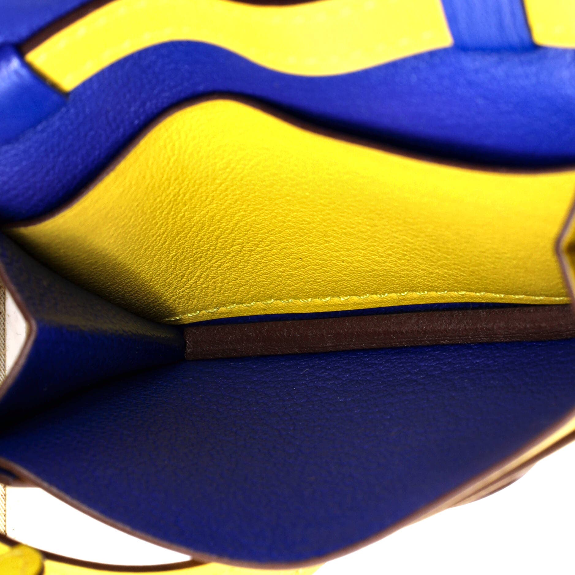 Pre-Owned Hermes Chien Card Holder with Strap Swift and Chevre Mysore, Alternate, color, 