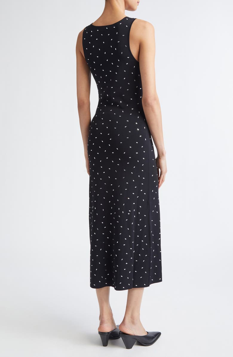 Altuzarra Geordie Crystal Embellished Jersey Dress, Alternate, color, Black