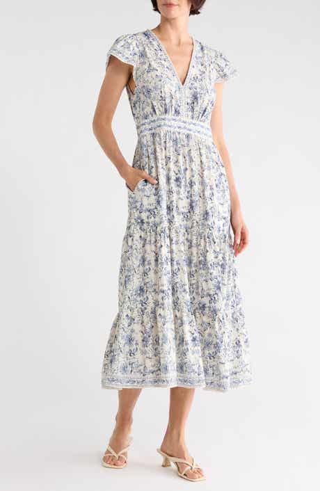 Flutter Sleeve Maxi Dress