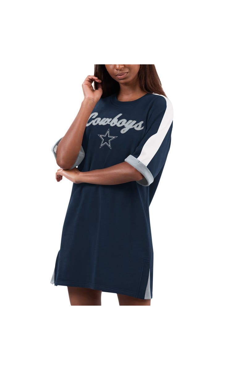 G-III 4HER BY CARL BANKS Women's G-III 4Her by Carl Banks Navy Dallas Cowboys Flag Sneaker Dress, Main, color, 