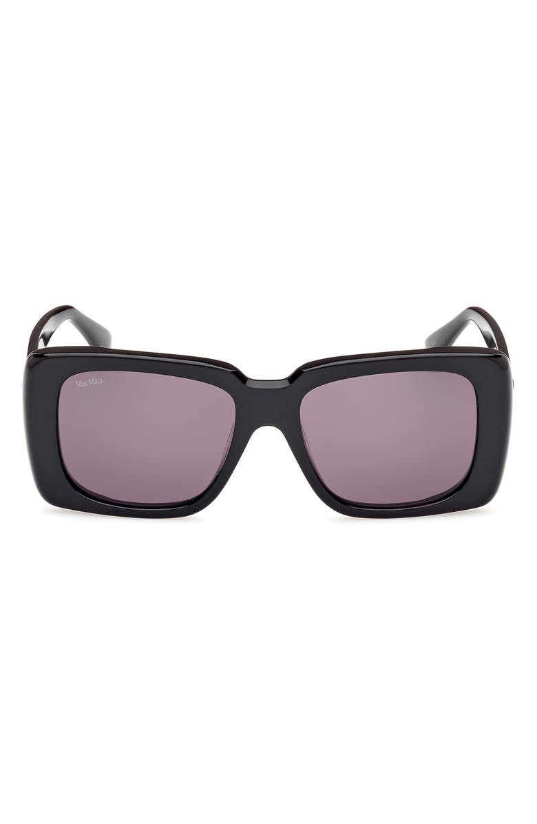 Max Mara 53mm Rectangular Sunglasses, Main, color, 