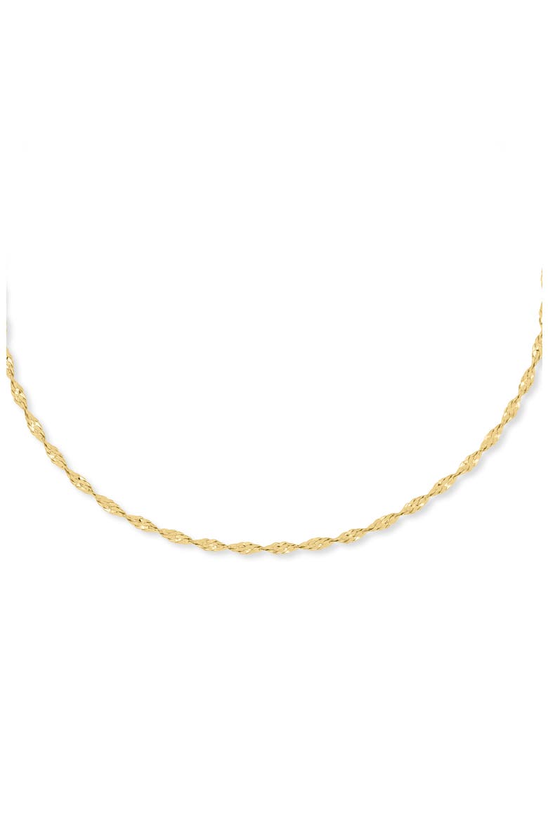 14k Gold Chain Bracelet, Alternate, color, 14KY