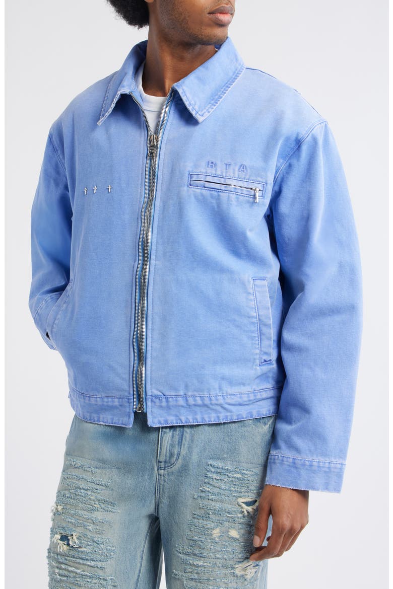 Easton Denim Workwear Jacket, Alternate, color, VINTAGE STATIC BLUE
