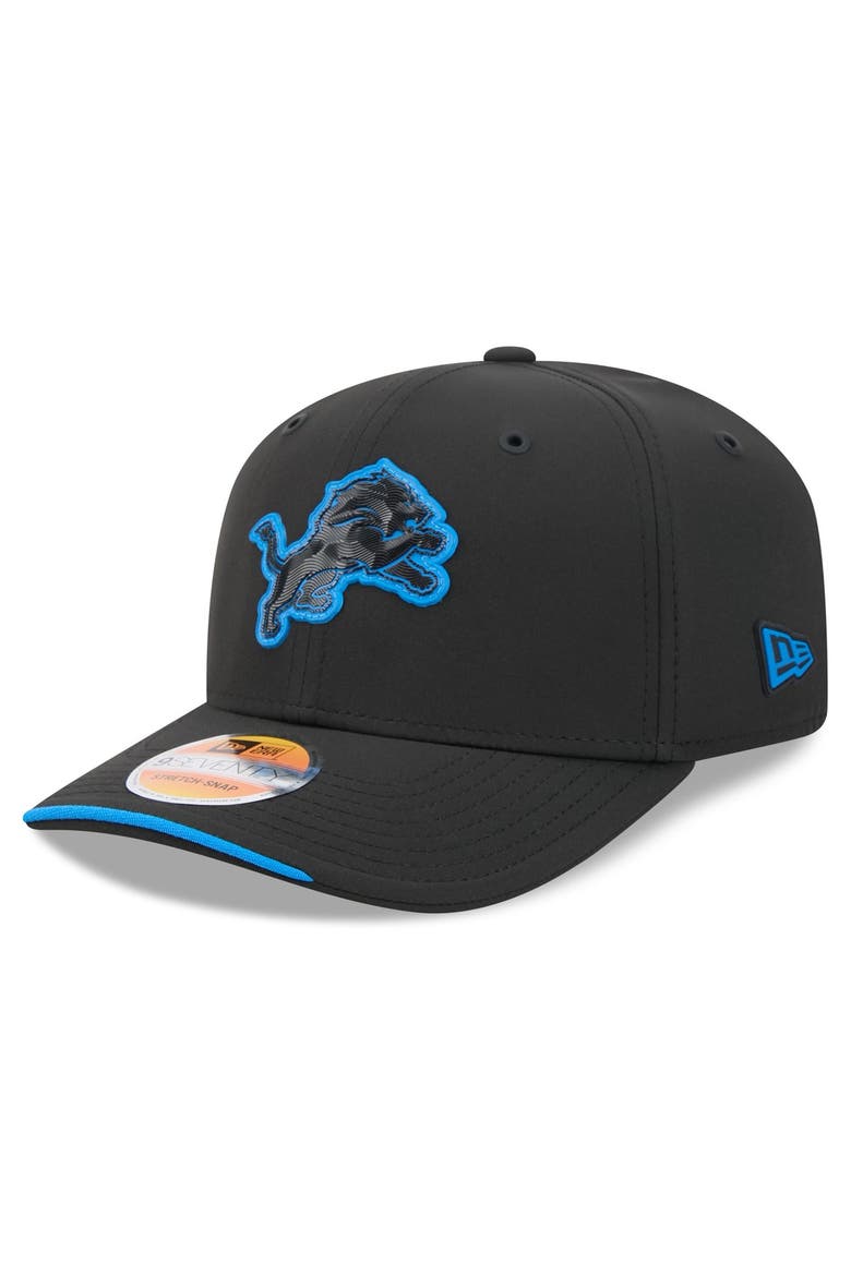 Men's New Era Black Detroit Lions 2026 Sideline 9SEVENTY Adjustable Hat, Main, color, Black