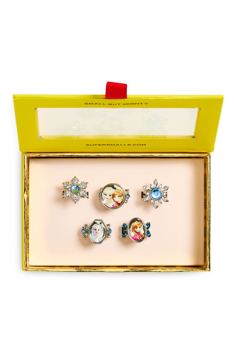 Disney® Frozen 5-Piece Ring Set, Main, color, MULTI