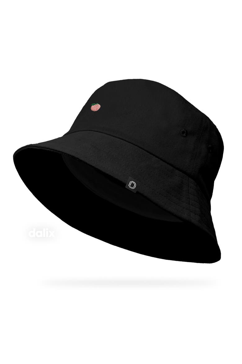 Lil Peach Bucket Hat, Alternate, color, Black