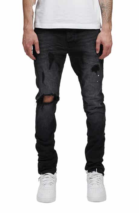 PURPLE BRAND Drop Fit Mid Rise Skinny Jeans