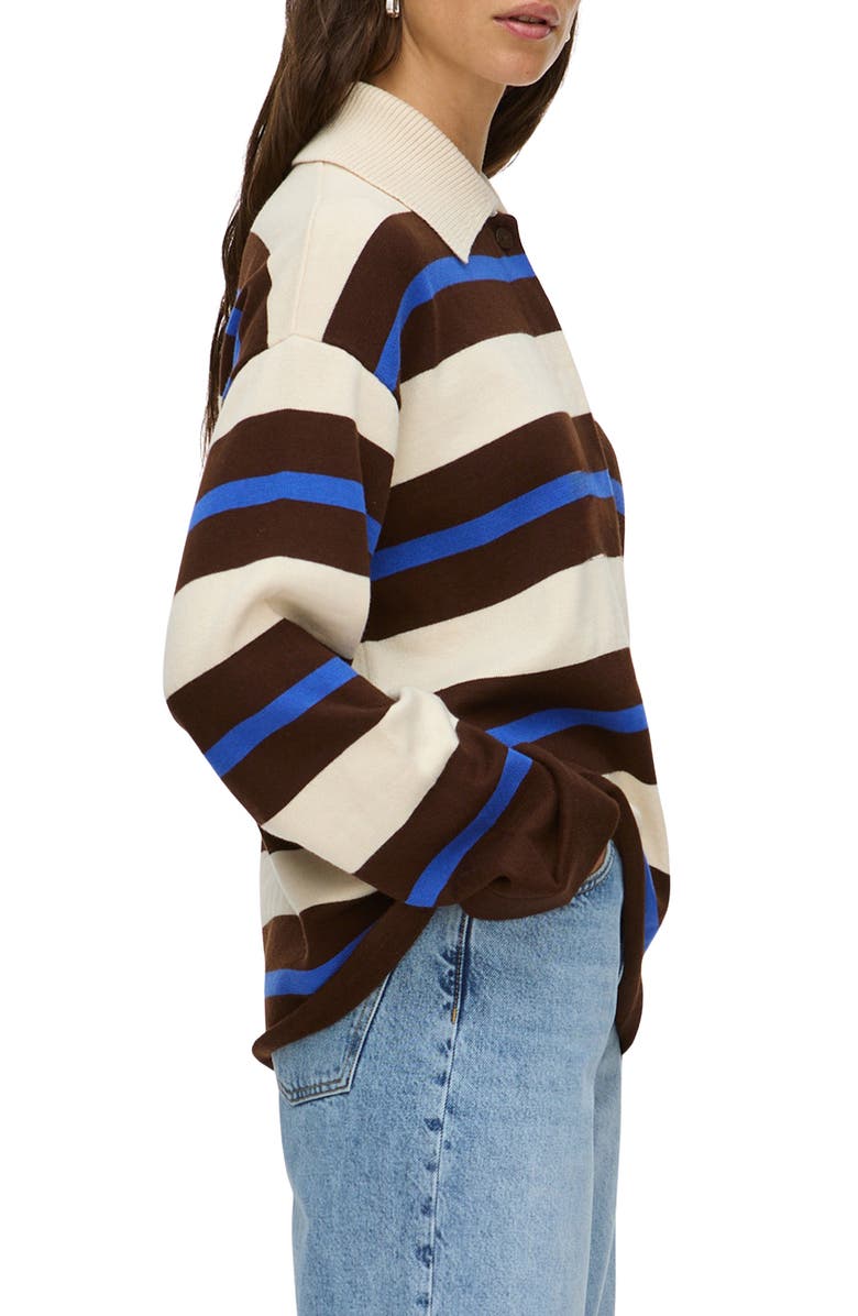 ALIGNE Ester Rugby Stripe Merino Wool & Cotton Sweater, Alternate, color, Multi