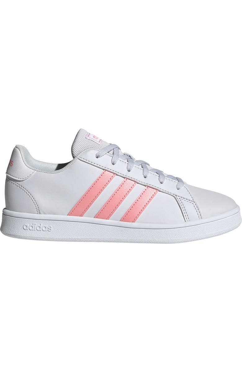 adidas Grand Court K Leather Sneaker, Alternate, color,