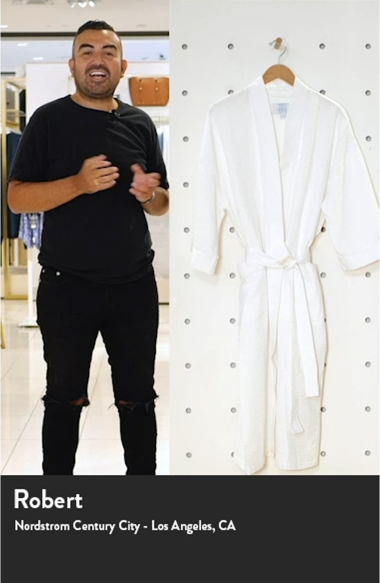 Somerset Woven Waffle Robe, sales video thumbnail
