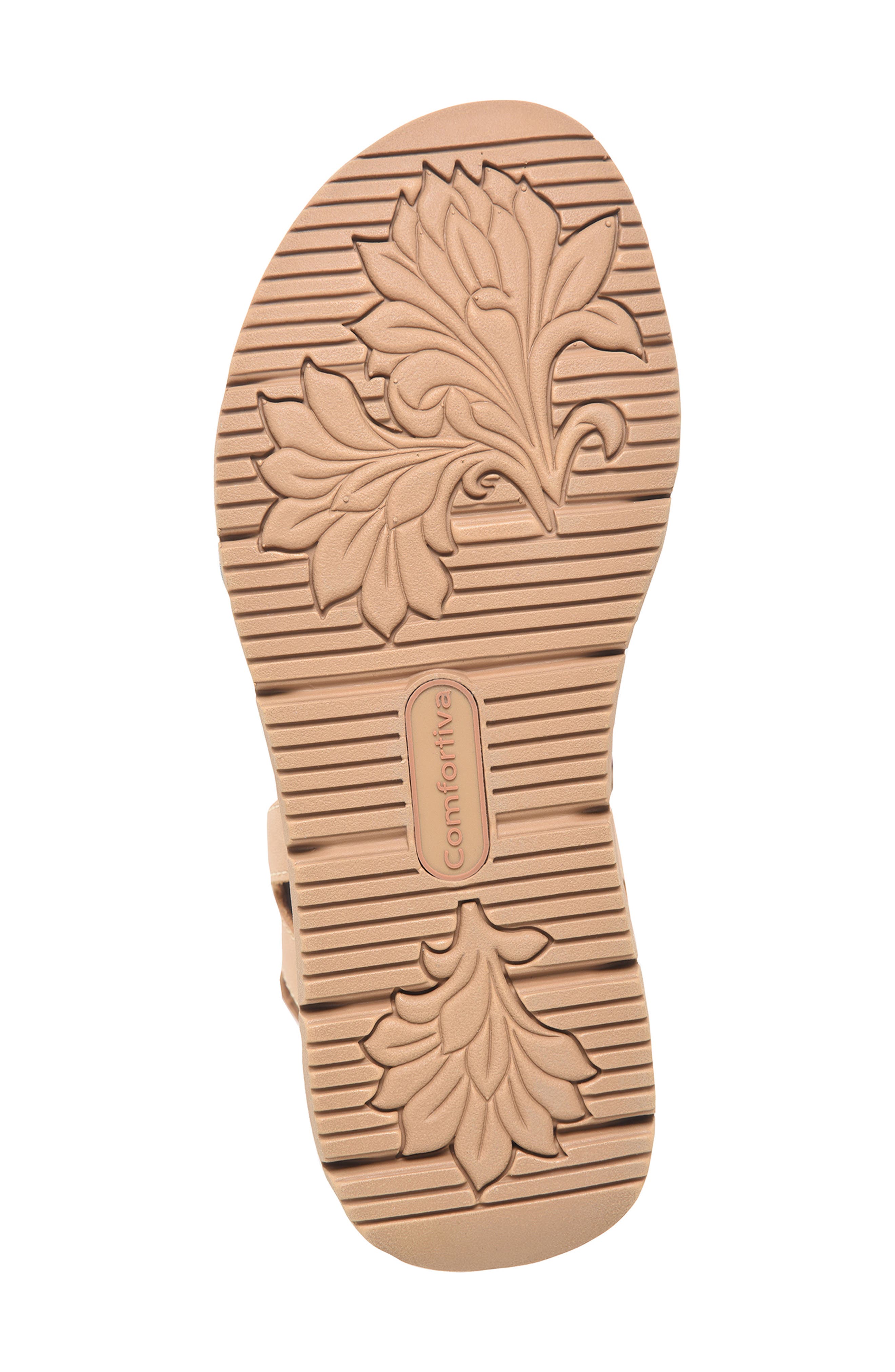 Comfortiva Silvia Wedge Sandal, Alternate, color, New Caramel Multi