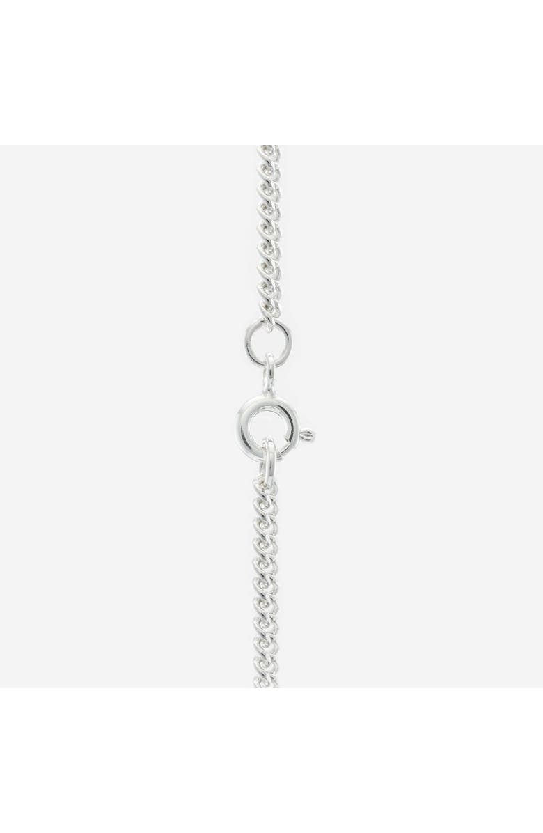 7879 Baby Filed Curb Chain Necklace, Alternate, color, Silver