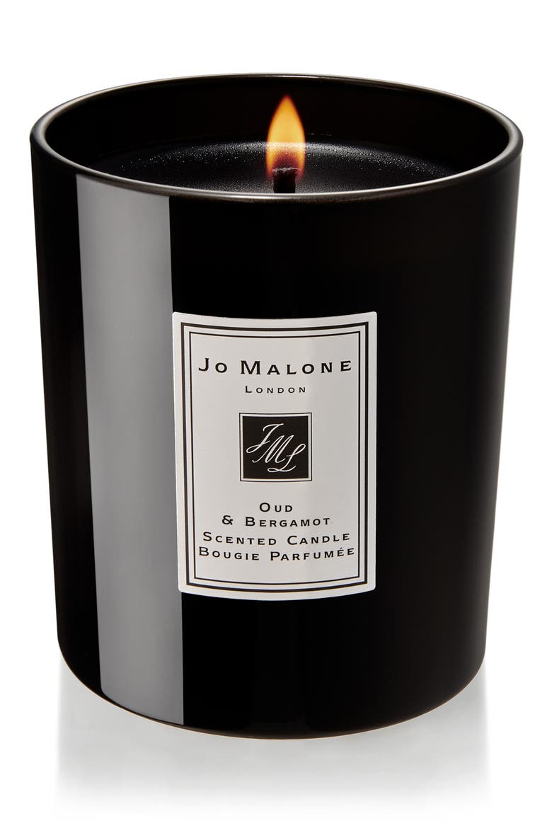 Oud & Bergamot Scented Home Candle, Alternate, color, NO COLOR