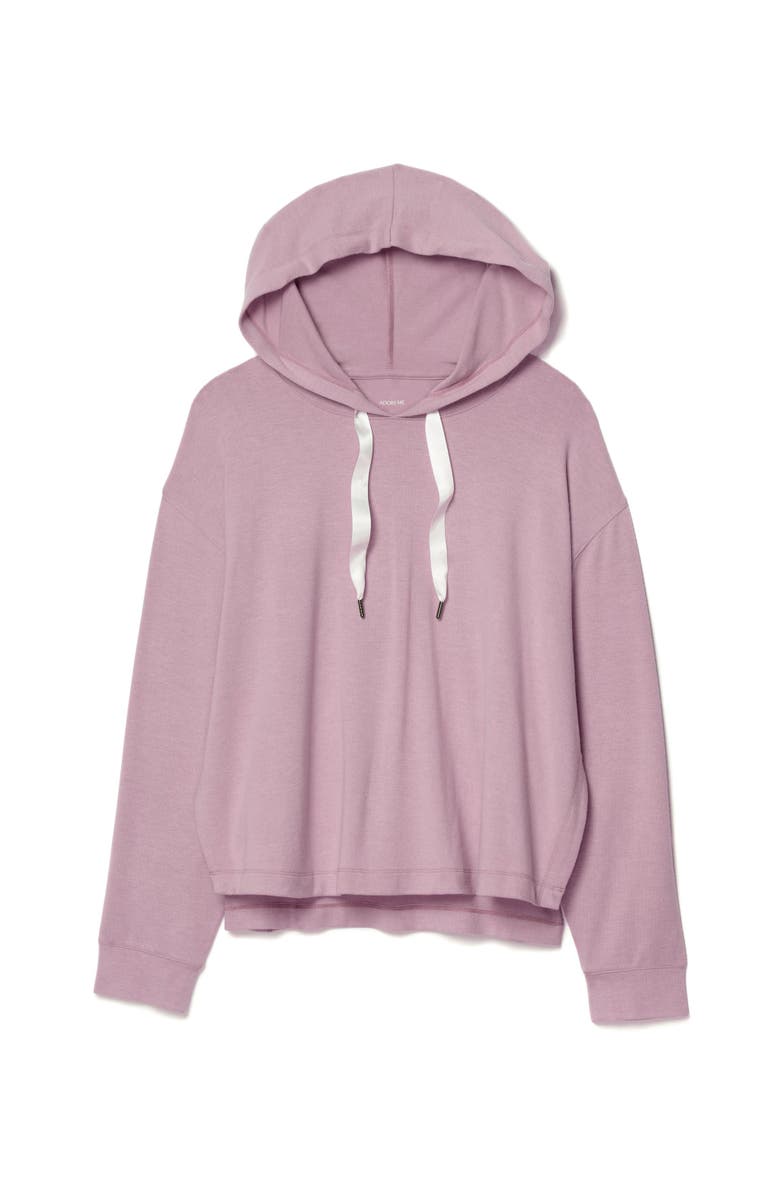 Adore Me Jilianne Cropped Hoodie, Alternate, color, Medium Purple
