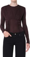 AGOLDE Abbi Ruched Bodysuit