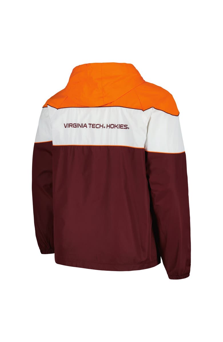 G-III SPORTS BY CARL BANKS Men's G-III Sports by Carl Banks Maroon Virginia Tech Hokies Center Line Half-Zip Raglan Hoodie Jacket, Alternate, color, Maroon