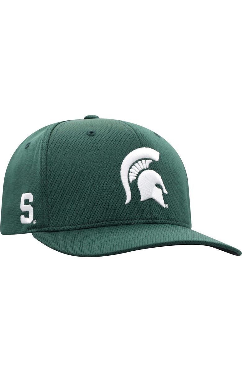 TOP OF THE WORLD Men's Top of the World Green Michigan State Spartans Reflex Logo Flex Hat, Alternate, color, Green