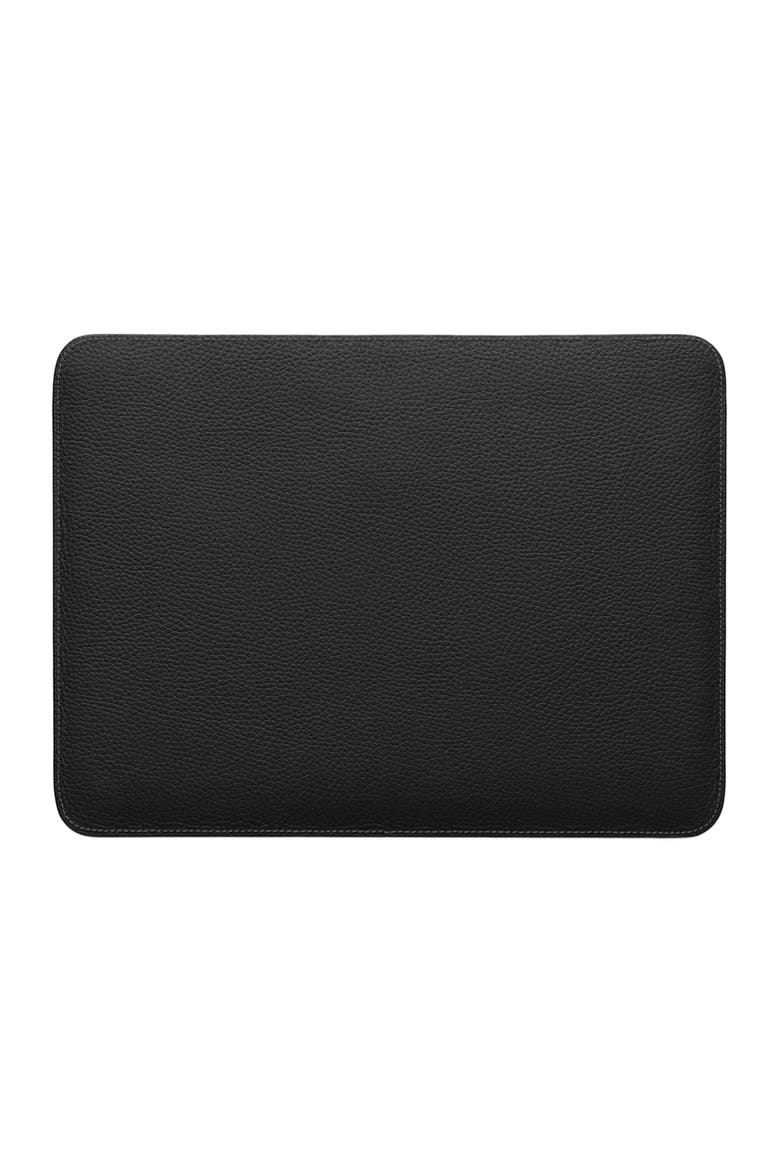 Leather Laptop Sleeve 16 inches, Alternate, color, Black Caviar