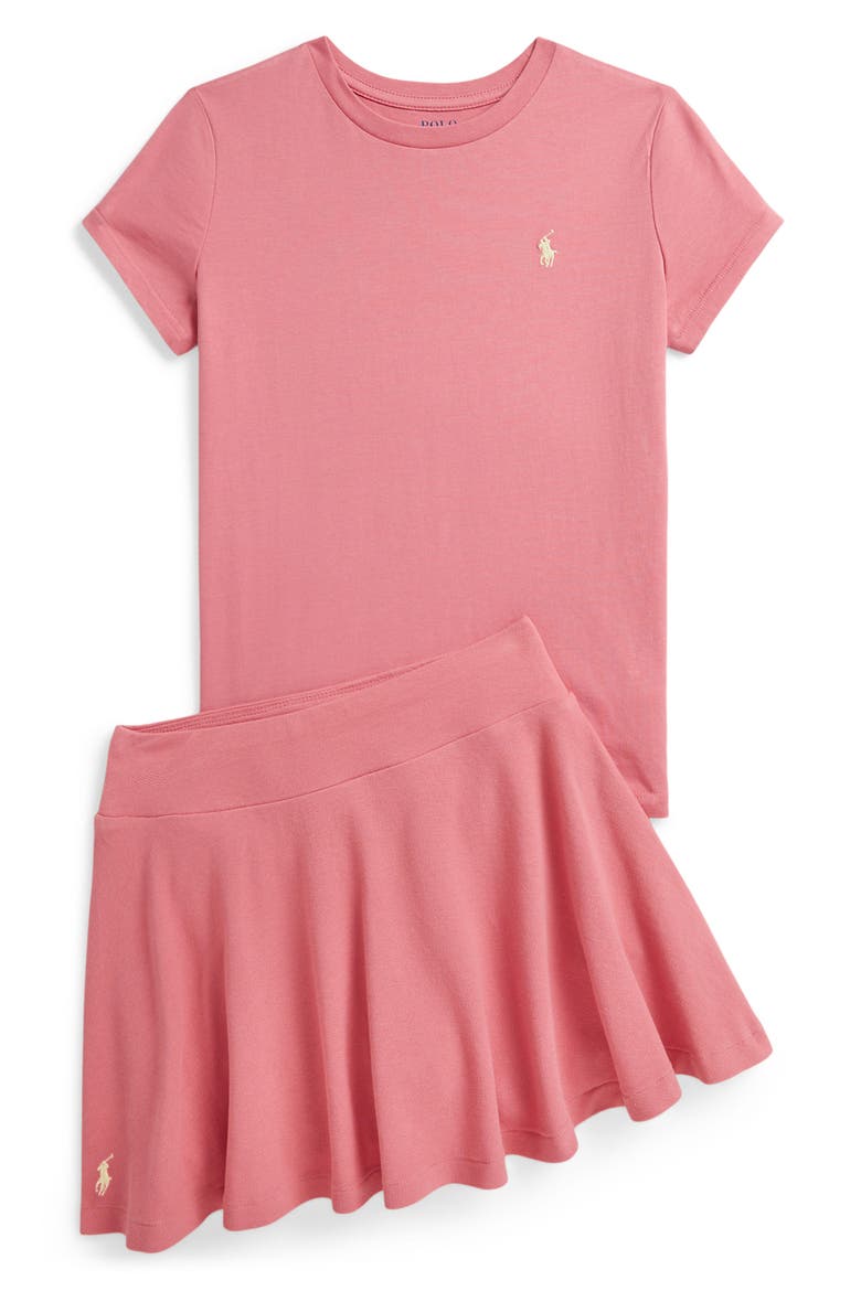 Kids' Tennis Skort, Alternate, color, DESERT ROSE