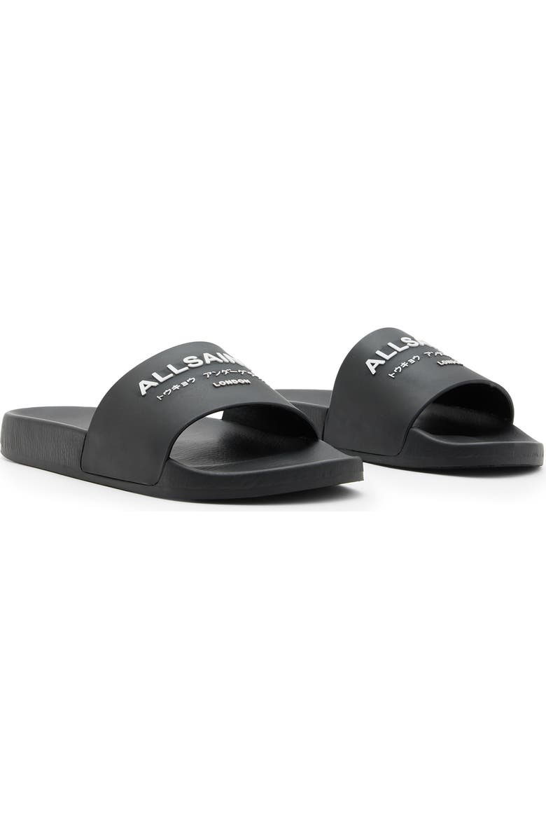 AllSaints Underground Slide Sandal, Main, color,