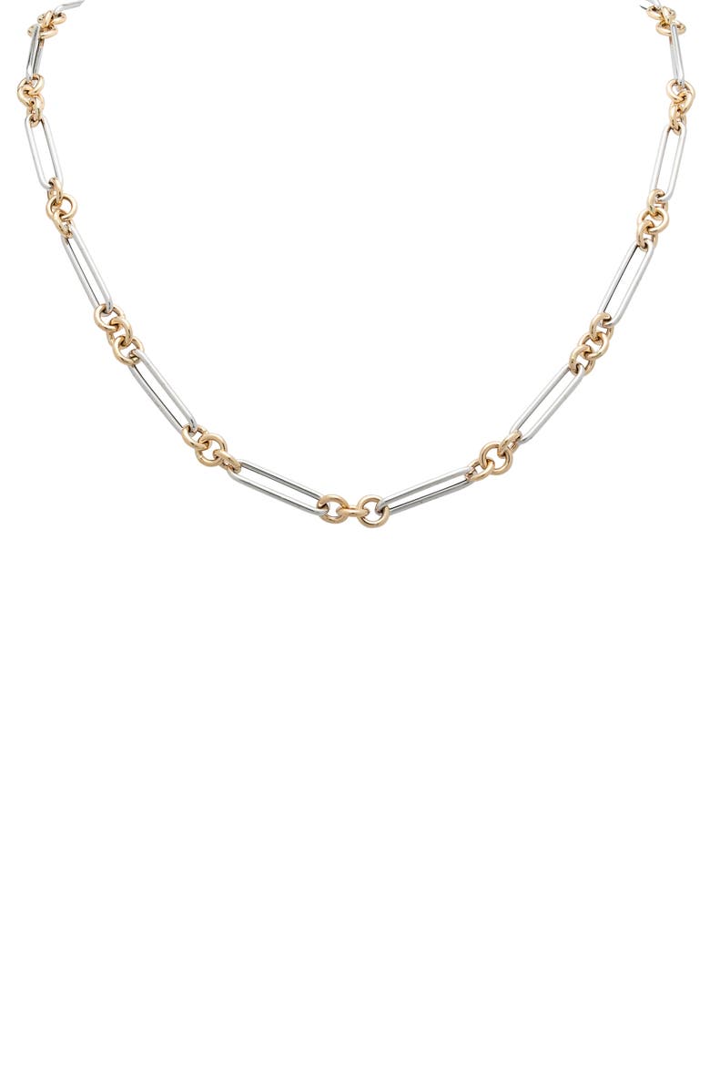 Stephanie Windsor Trombone Link Chain Necklace, Main, color, 