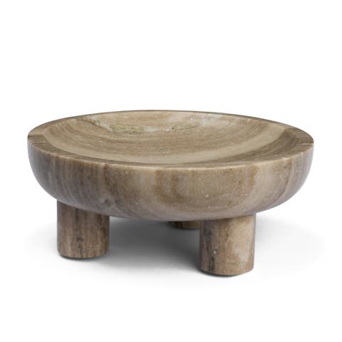 Vasca Marble Decorative Pedestal Bowl