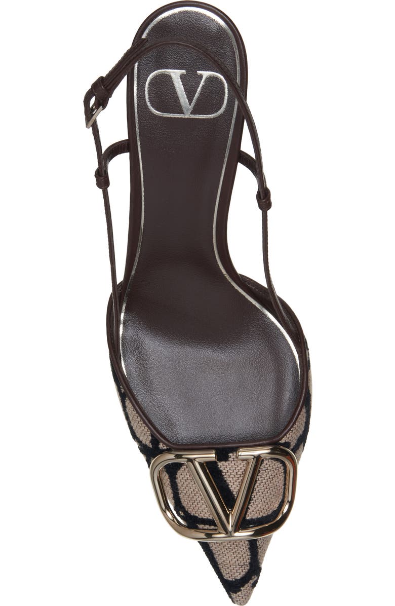 Valentino Garavani VLOGO Pointed Toe Slingback Pump, Alternate, color,