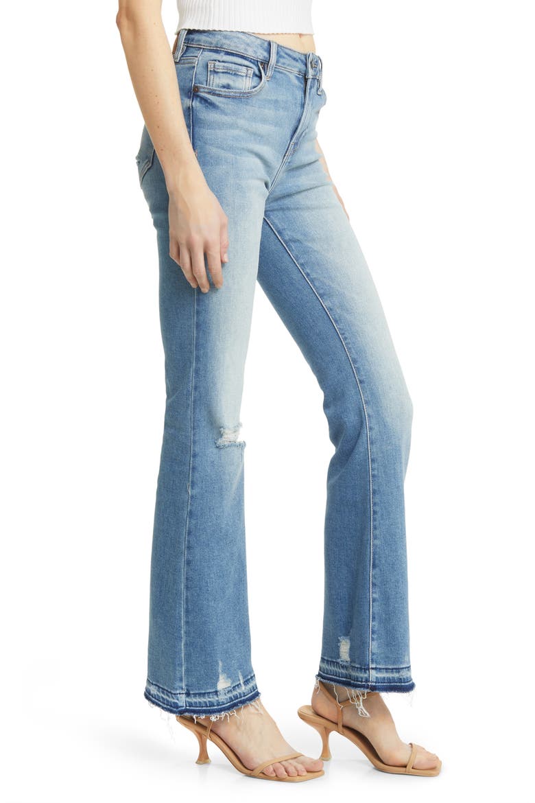 Release Hem Mid Rise Flare Jeans, Alternate, color, VINTAGE