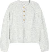 BDG Urban Outfitters Half Placket Crewneck Sweater