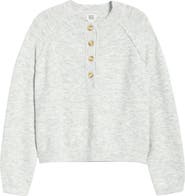BDG Urban Outfitters Half Placket Crewneck Sweater