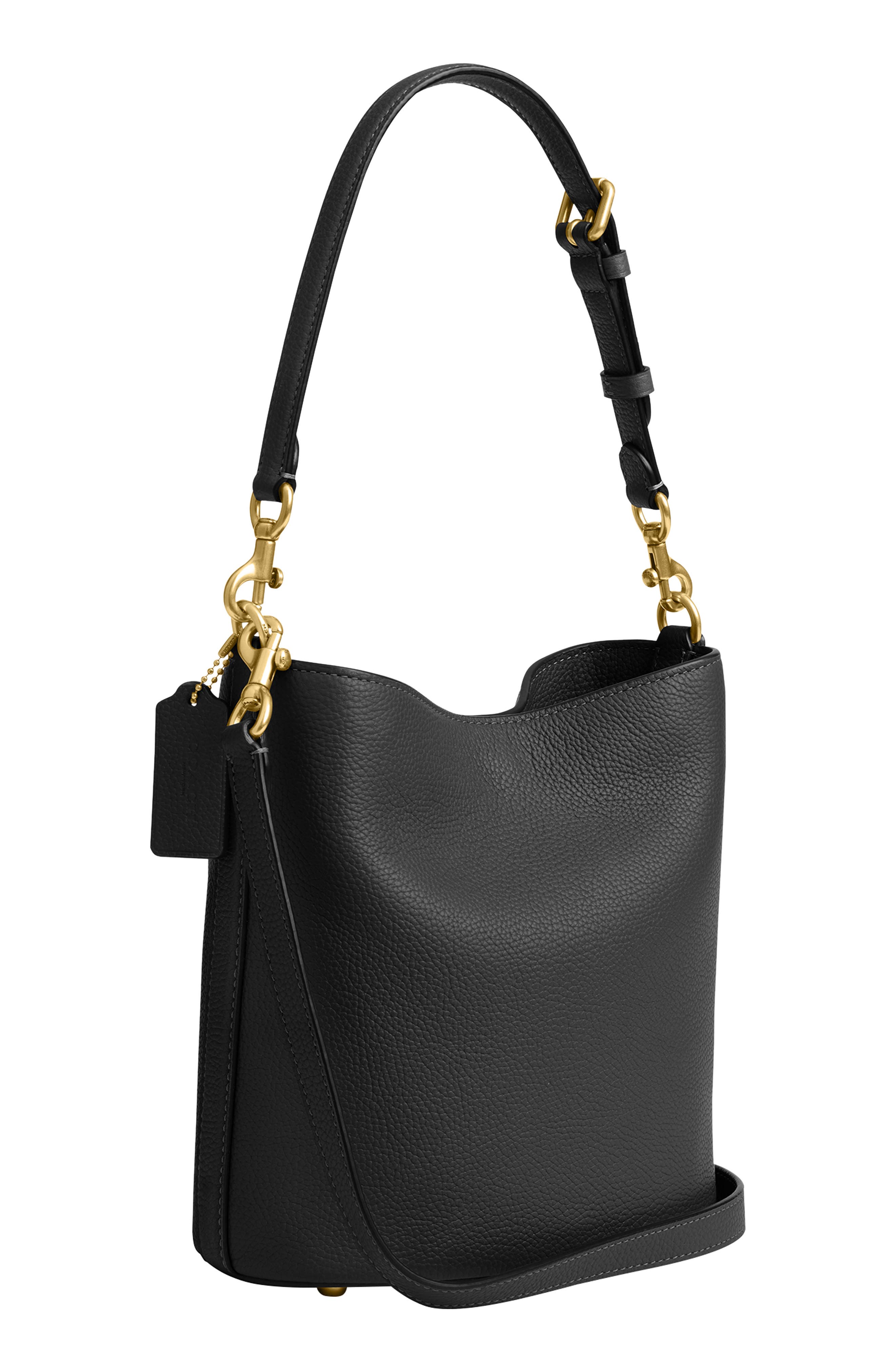 COACH Willow Polished Pebble Leather Shoulder Bag, Alternate, color, 