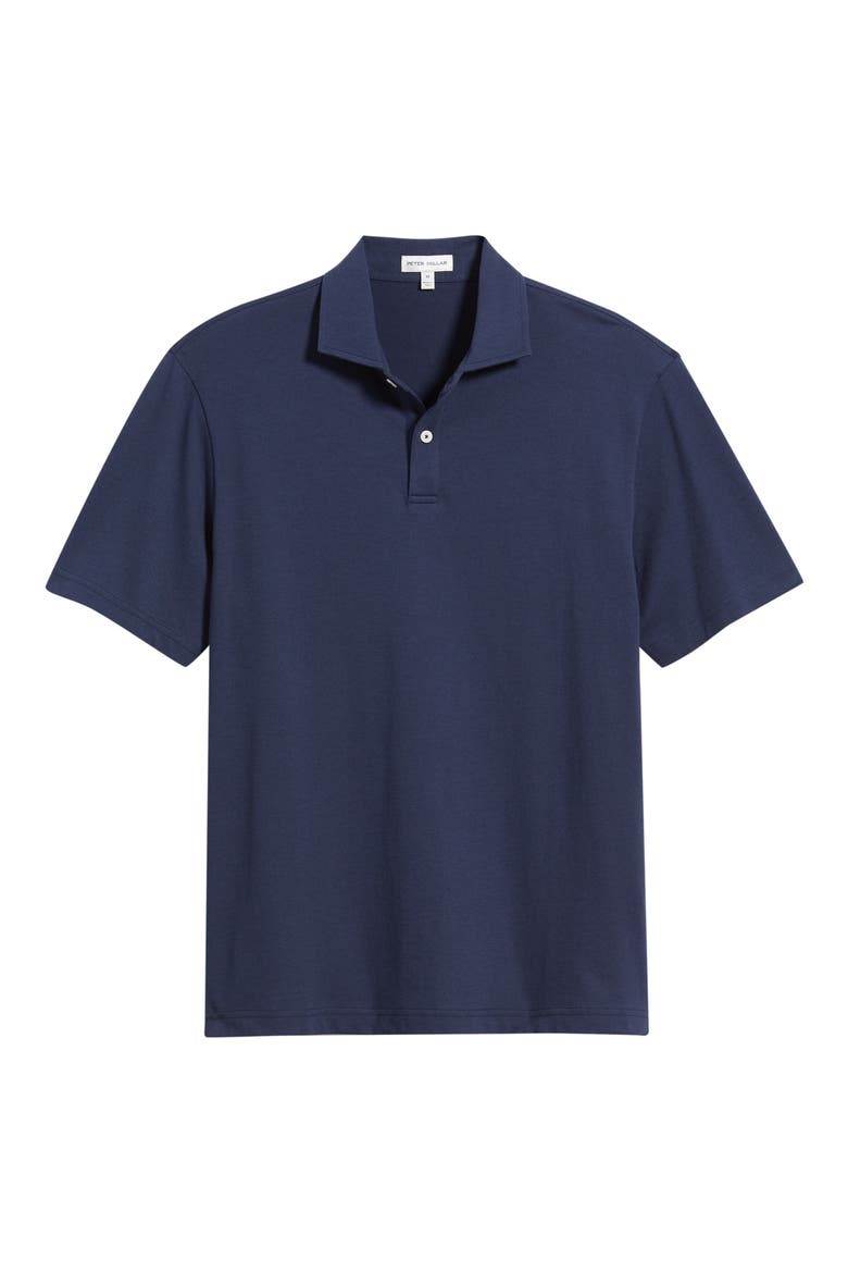 Eagle Stretch Cotton Polo, Alternate, color, NAVY