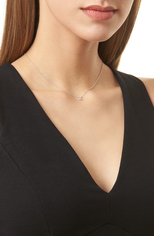 Bony Levy Diamond Pavé Initial Pendant Necklace In 18k White Gold - Z