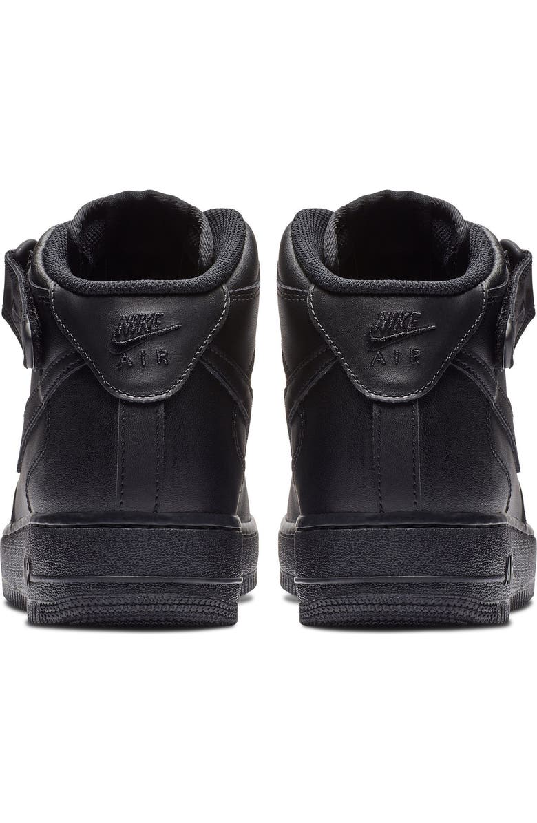 Nike Air Force 1 Mid '07 Sneaker, Alternate, color, Black/ Black