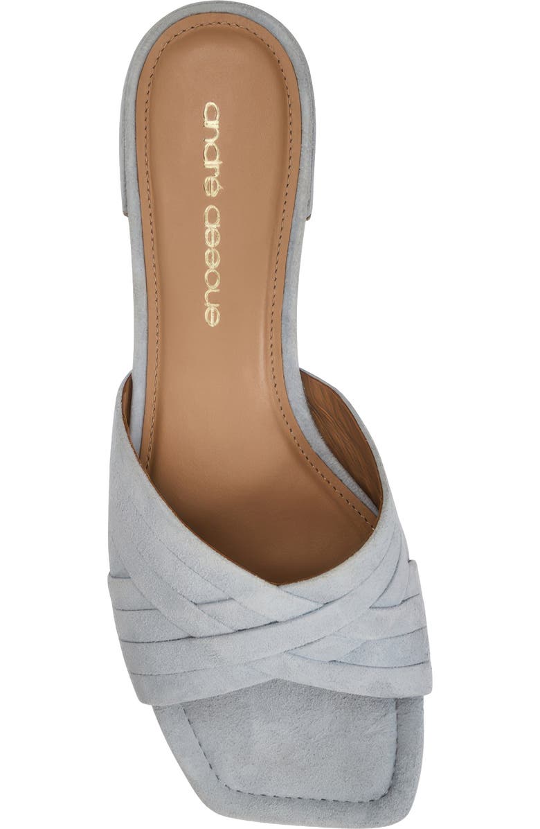 André Assous Jordan Slide Sandal, Alternate, color, Sky Blue Suede