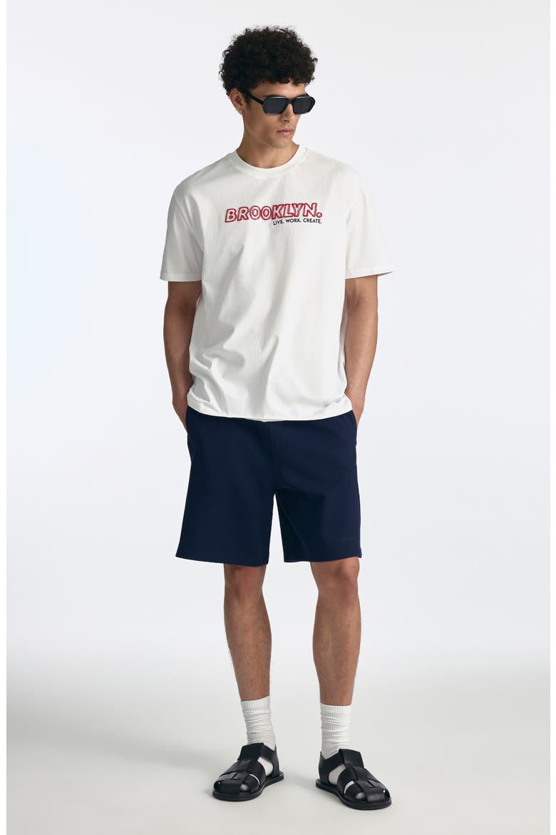 Embrouidered Logo Graphic T-Shirt, Alternate, color, WHITE
