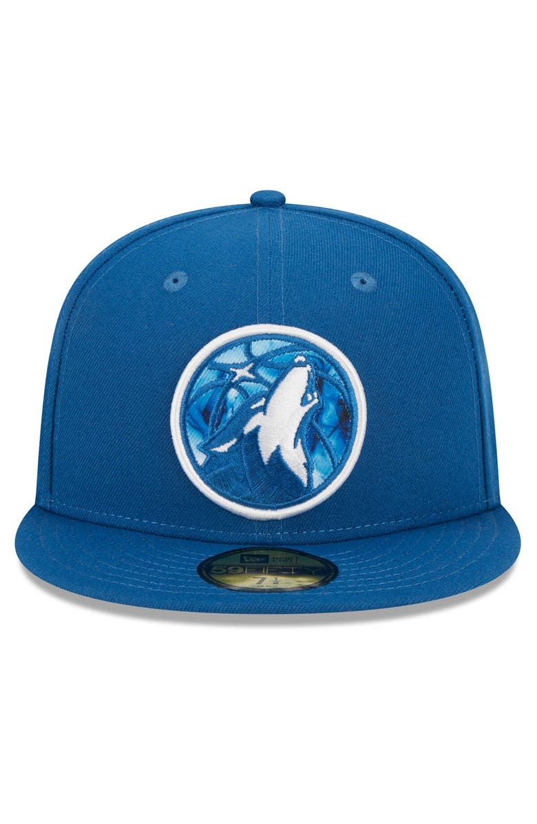 New Era Men's New Era Blue Minnesota Timberwolves 2023/24 City Edition Alternate 59FIFTY Fitted Hat, Alternate, color,