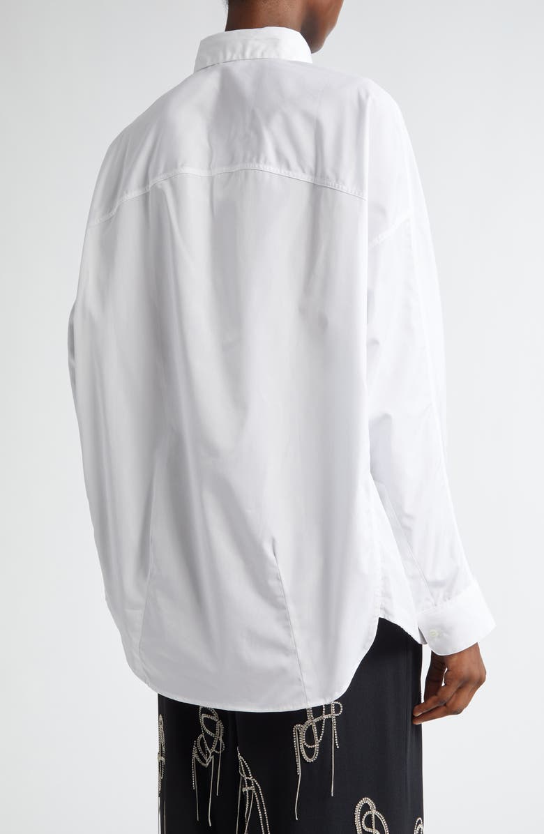 Dries Van Noten Casio Cotton Poplin Button-Up Shirt, Alternate, color, 