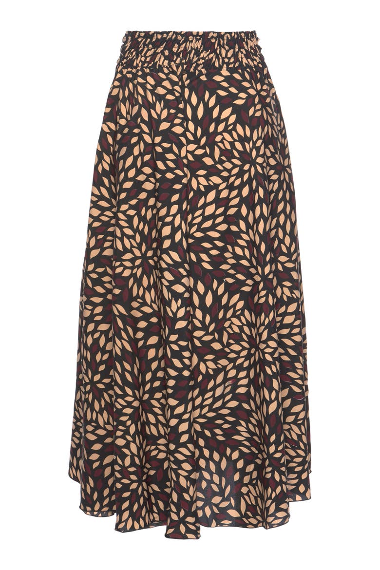 Printed Flowy Culottes, Alternate, color, Brown Printed