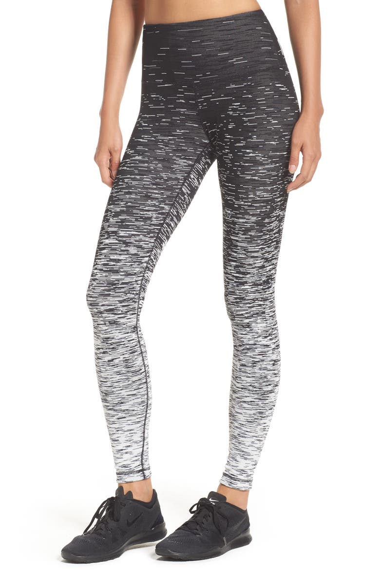 Static High Waist Reversible Leggings, Main, color, BLACK ONYX