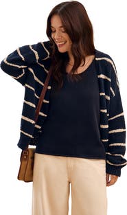 Celtic & Co. Long Sleeve Drop Stitch Cardigan